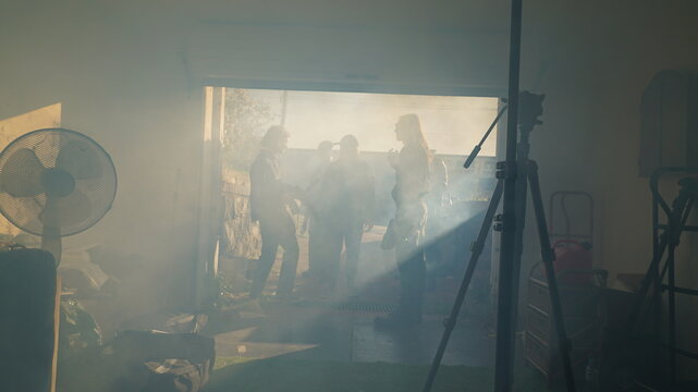 BTS shots of a local short film production callled "Come back later"