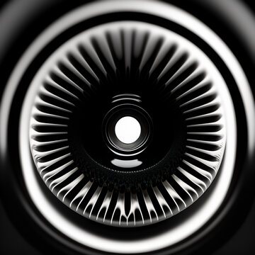 Luxury 3D Abstract black background with dark black grunge ai generative.