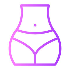 waist gradient icon