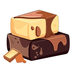 Baked chocolate dessert