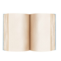 Blue open watercolor books.