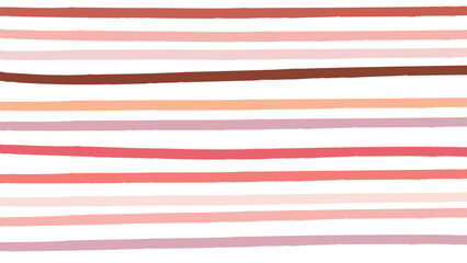 Abstract hand draws scribble horizontal lines pattern background in pink color pastel. - Vector