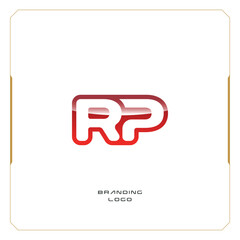 RP Letter R Combination Monogram Logo