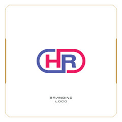 HR Letter H Combination Monogram Logo