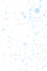 Digital png illustration of white snowflakes on transparent background