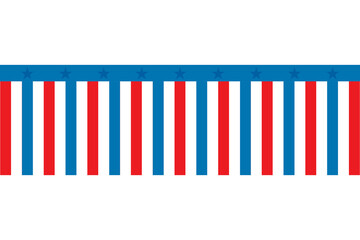 Digital png illustration of red and blue stripes with stars on transparent background