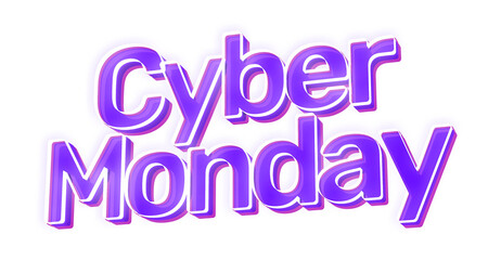 Cyber Monday 3D Rendering