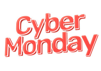 Cyber Monday 3D Rendering
