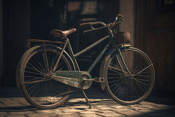 Fototapeta na wymiar Italian old style bike