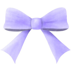 Purple ribbon watercolor