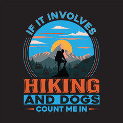 Hiking T shirt design