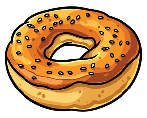 Sweet donut vector