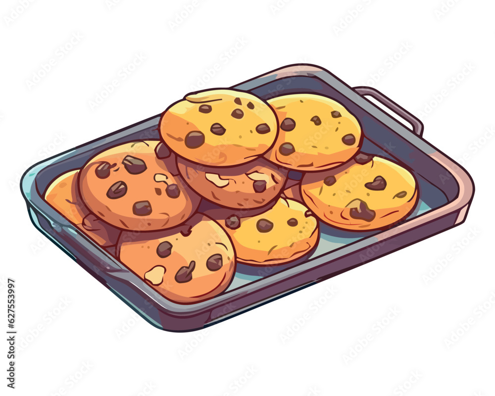 Sticker freshly baked cookies