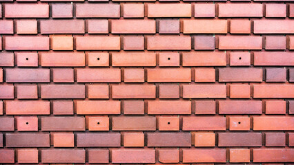 Brick Wall Texture. Red brick wall for background, wallpaper. 
