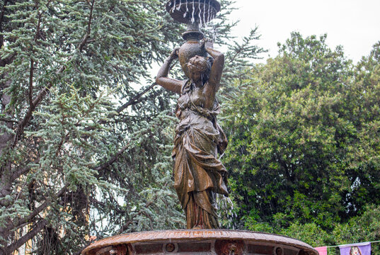 fountain Perivoj Roberta Visianija in &Scaron;ibenik in the state of &Scaron;ibenik-Knin Croatia