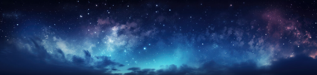 Universe panoramic view. Generative AI