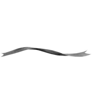  Black ribbon drawing