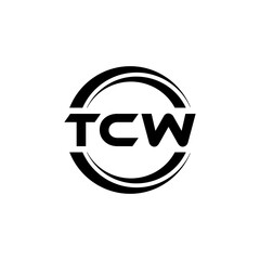TCW Logo Design, Inspiration for a Unique Identity. Modern Elegance and Creative Design. Watermark Your Success with the Striking this Logo.