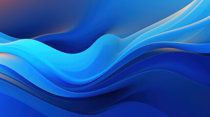 Fototapeta premium The abstract modern blue wave background