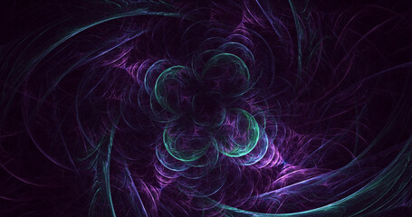 3D rendering abstract fantasy light fractal background