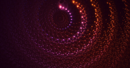 3D rendering abstract fractal light background