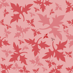 autumn leafs seamless patterns