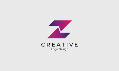 Creative minimal lettering logo design vector illustration