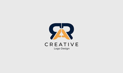 Creative minimal lettering logo design vector illustration