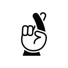 Black solid icon for lying