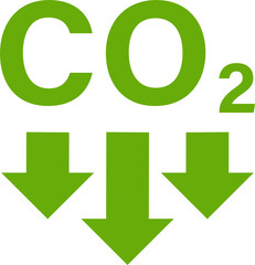 reducing CO2 emissions icon stop climate change sign for graphic design, logo, website, social media, mobile app, ui illustration