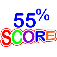 Sign Designed to catch the eye and illustration art with fantastic font various combination in white background 55% Score