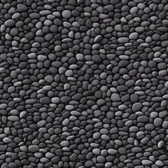 Stylish Dark Grey Carpet with Pebble-Shaped Dot Pattern: A Repeating Background. Generative AI