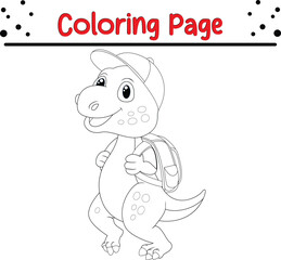  Baby Dinosaurs coloring page for children.  Cute Dinosaurs Jungle animal coloring book.