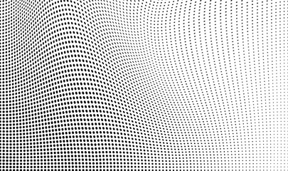 Abstract halftone dotted background. Monochrome grunge pattern with dot and circles. Vector modern pop art texture for posters, sites, business cards, cover, postcards, labels, stickers layout