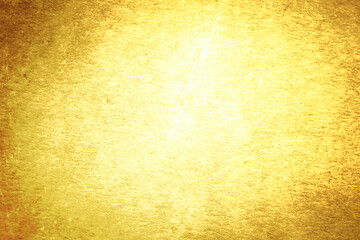 Golden textured surface as background, closeup view