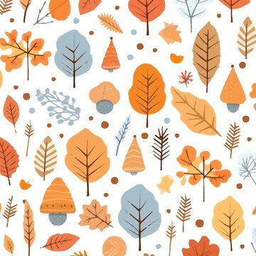 Autumnal Forest Pattern © chanwit
