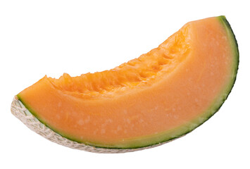 cantaloupe melon isolated on a transparent background