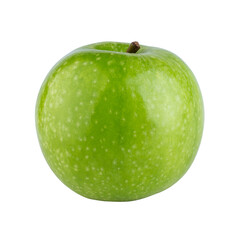 Fresh green apple isolated on a transparent background