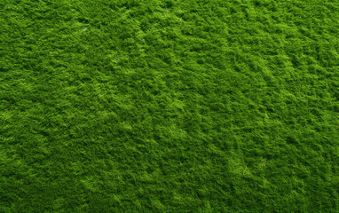 Fototapeta premium Top view artificial grass soccer field background texture