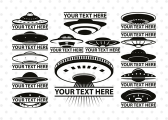 UFO Split Monogram, UFO Silhouette, UFO Svg, Alien Ship Svg, Flying Saucer Svg, Space Svg, Spaceship Svg, Rocket Ship Svg, SB00055 © ETC Craft