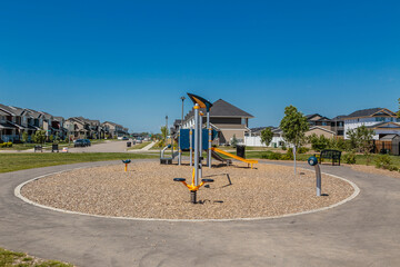 Fototapeta premium Donald Koyl Park in the city of Saskatoon, Canada