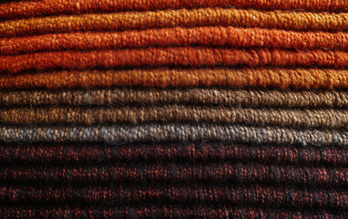 Yarn macro texture. Gradient Dundaga yarn. Multicolored yarn