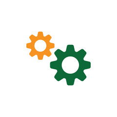 Gear icon design template vector isolated illustration