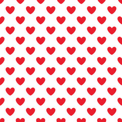 Love heart seamless pattern design vector background. Seamless pattern on Valentine's day. The seamless texture with heart.