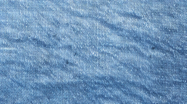 Old blue demin jeans background. Generative ai design.