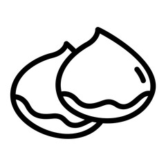 chestnut line icon
