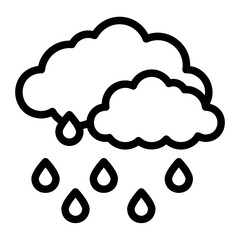 rain line icon