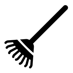 rake glyph icon