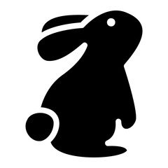 rabbit glyph icon