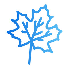 maple leaf gradient icon